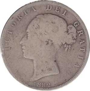 1882 HALFCROWN ( FINE ) - HALFCROWN - Cambridgeshire Coins
