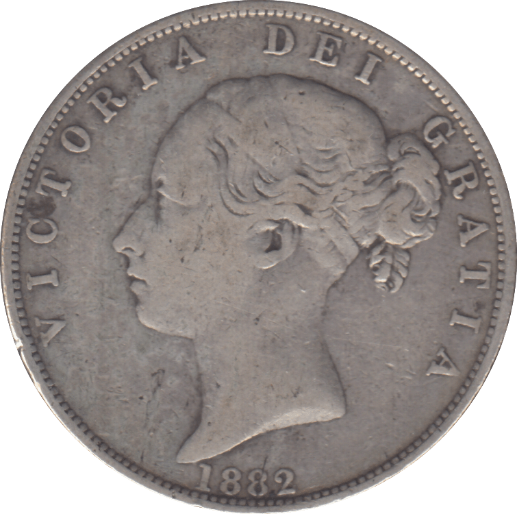 1882 HALFCROWN ( FINE ) - HALFCROWN - Cambridgeshire Coins