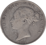 1882 HALFCROWN ( FINE ) - HALFCROWN - Cambridgeshire Coins