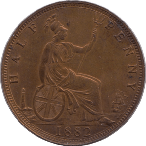 1882 HALFPENNY ( EF ) H - Halfpenny - Cambridgeshire Coins