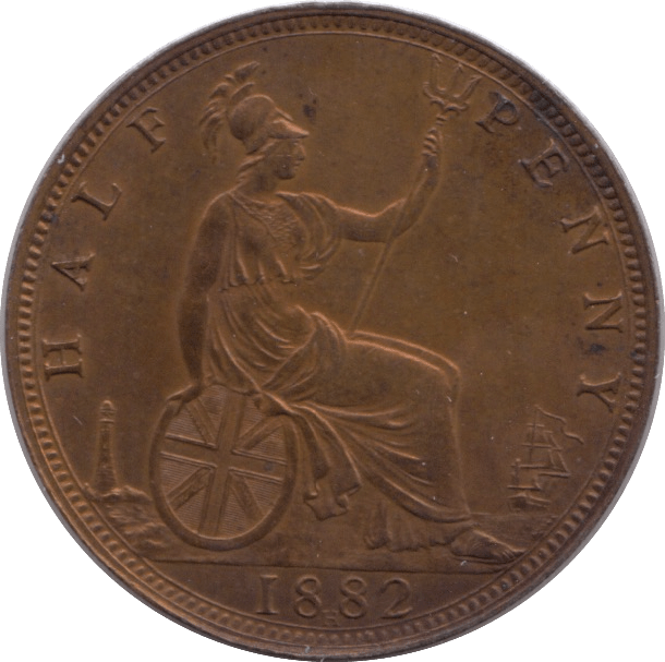 1882 HALFPENNY ( EF ) H - Halfpenny - Cambridgeshire Coins