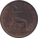 1882 HALFPENNY ( UNC ) - HALFPENNY - Cambridgeshire Coins