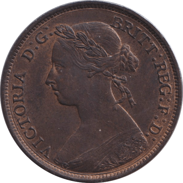 1882 HALFPENNY ( UNC ) - HALFPENNY - Cambridgeshire Coins