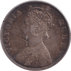 1882 INDIAN ONE RUPEE - WORLD COINS - Cambridgeshire Coins