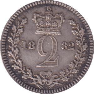 1882 MAUNDY TWOPENCE ( EF ) - MAUNDY TWOPENCE - Cambridgeshire Coins