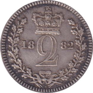 1882 MAUNDY TWOPENCE ( EF ) - MAUNDY TWOPENCE - Cambridgeshire Coins