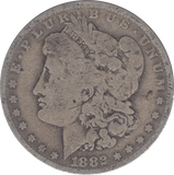 1882 MORGAN DOLLAR USA - WORLD COINS - Cambridgeshire Coins