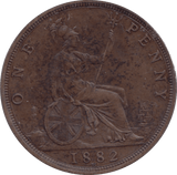 1882 PENNY ( EF ) - PENNY - Cambridgeshire Coins