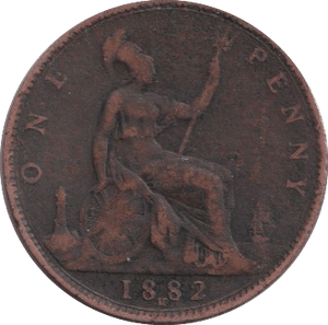 1882 PENNY ( FINE ) - PENNY - Cambridgeshire Coins