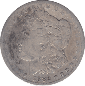 1882 S SILVER MORGAN DOLLAR USA - SILVER WORLD COINS - Cambridgeshire Coins