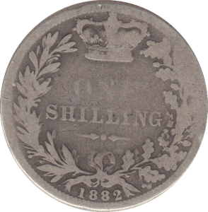 1882 SHILLING ( FAIR ) - SHILLING - Cambridgeshire Coins