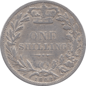 1882 SHILLING ( FAIR ) - SHILLING - Cambridgeshire Coins
