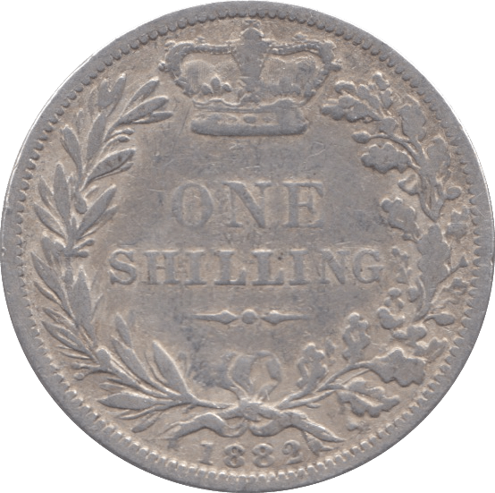 1882 SHILLING ( FAIR ) - SHILLING - Cambridgeshire Coins
