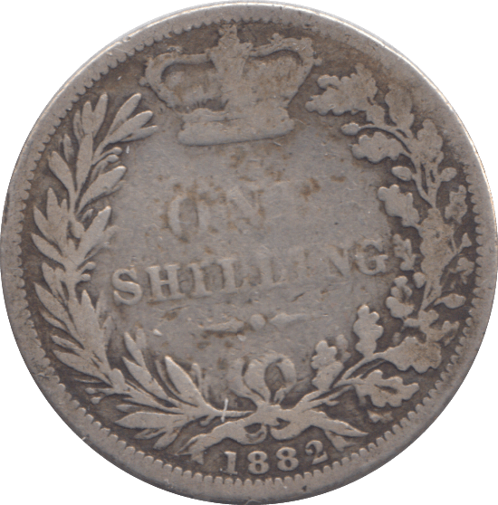1882 SHILLING ( FINE ) - SHILLING - Cambridgeshire Coins