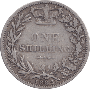 1882 SHILLING ( FINE ) - SHILLING - Cambridgeshire Coins
