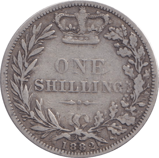 1882 SHILLING ( FINE ) - SHILLING - Cambridgeshire Coins