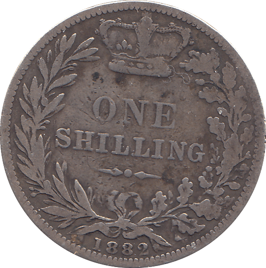 1882 SHILLING ( GF ) - SHILLING - Cambridgeshire Coins