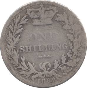 1882 SHILLING ( NF ) - HALFCROWN - Cambridgeshire Coins
