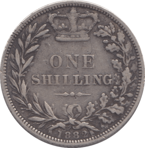 1882 SHILLING ( VF ) - SHILLING - Cambridgeshire Coins
