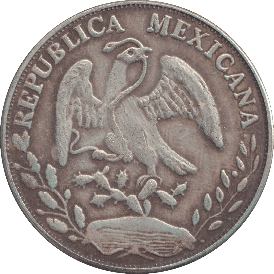 1882 SILVER 8 REALES MEXICO - SILVER WORLD COINS - Cambridgeshire Coins