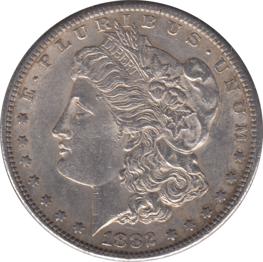 1882 SILVER MORGAN DOLLAR SAN FRANCISCO MINT - SILVER WORLD COINS - Cambridgeshire Coins