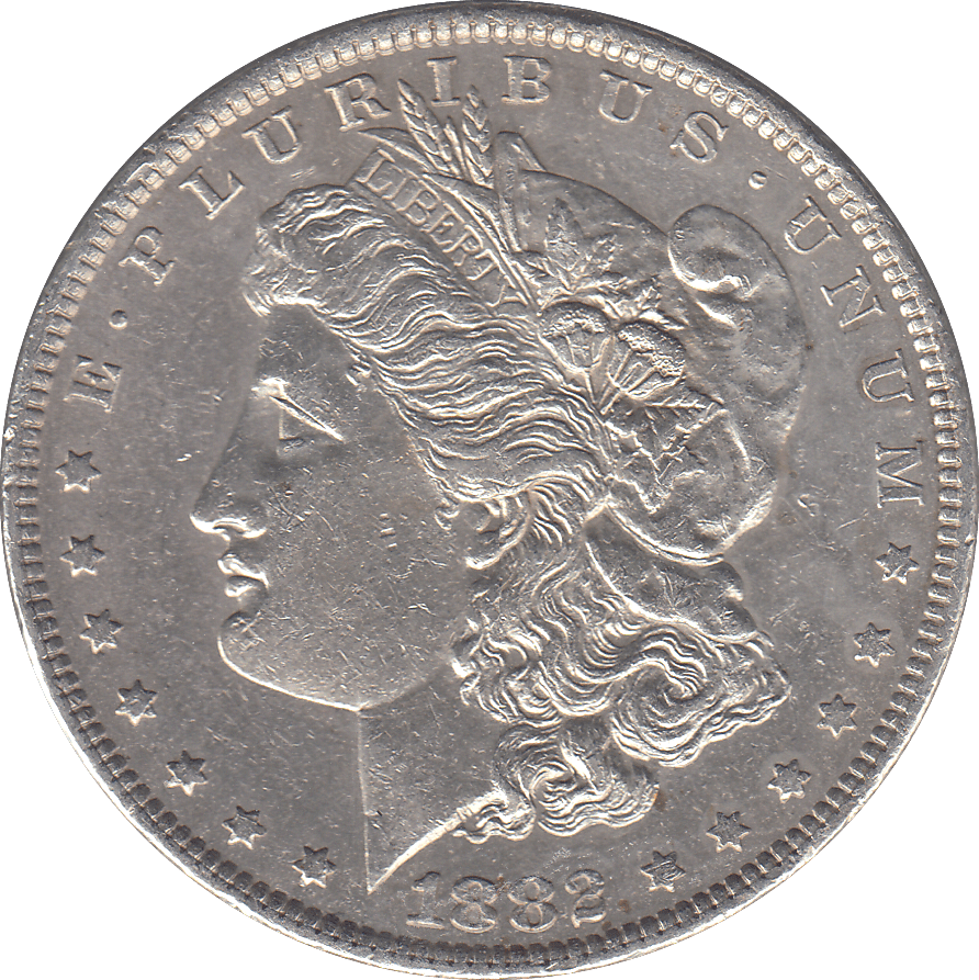 1882 SILVER ONE DOLLAR USA - SILVER WORLD COINS - Cambridgeshire Coins