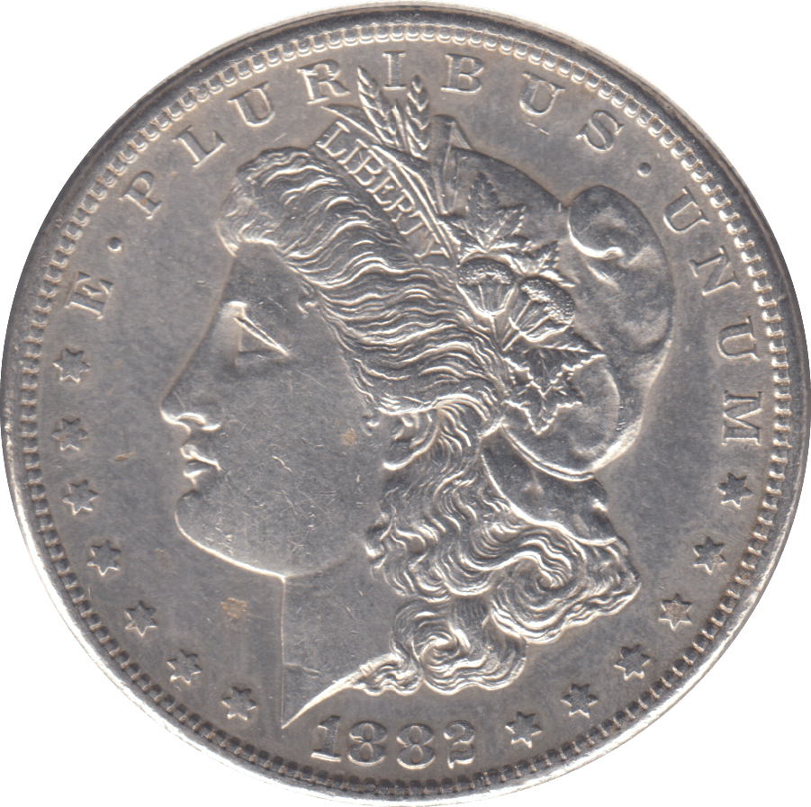 1882 SILVER ONE MORGAN DOLLAR USA - SILVER WORLD COINS - Cambridgeshire Coins