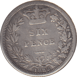 1882 SIXPENCE ( GF ) - SIXPENCE - Cambridgeshire Coins