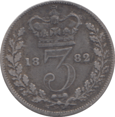 1882 THREEPENCE ( GF ) - THREEPENCE - Cambridgeshire Coins