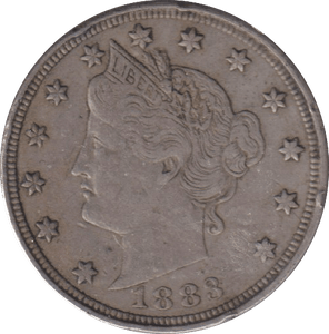 1883 5 CENTS USA - WORLD COINS - Cambridgeshire Coins