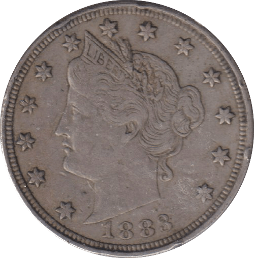 1883 5 CENTS USA - WORLD COINS - Cambridgeshire Coins