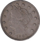 1883 5 CENTS USA - WORLD COINS - Cambridgeshire Coins