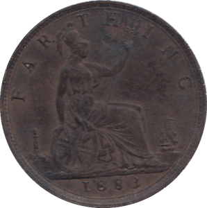 1883 FARTHING ( AUNC ) - FARTHING - Cambridgeshire Coins