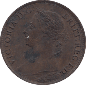 1883 FARTHING ( AUNC ) - FARTHING - Cambridgeshire Coins