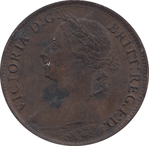 1883 FARTHING ( AUNC ) - FARTHING - Cambridgeshire Coins