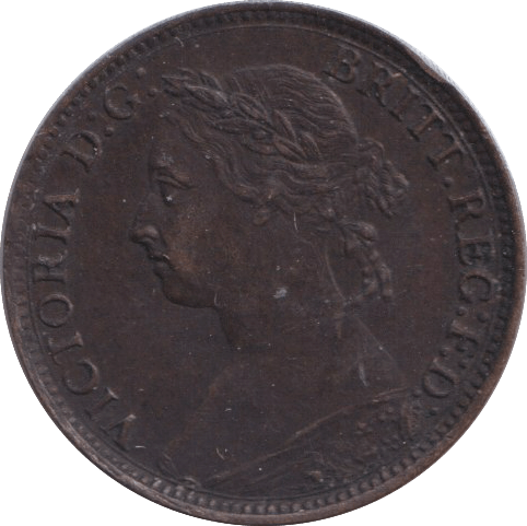 1883 FARTHING ( EF ) - FARTHING - Cambridgeshire Coins