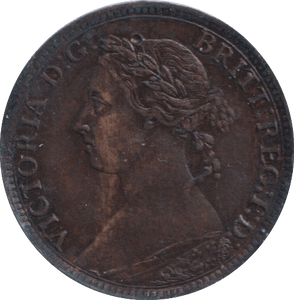 1883 FARTHING ( EF ) - Farthing - Cambridgeshire Coins