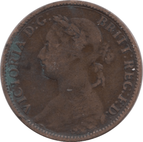 1883 FARTHING ( FINE ) - Farthing - Cambridgeshire Coins