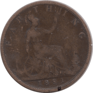 1883 FARTHING ( FINE ) - Farthing - Cambridgeshire Coins
