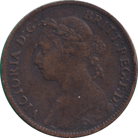 1883 FARTHING ( VF ) - FARTHING - Cambridgeshire Coins