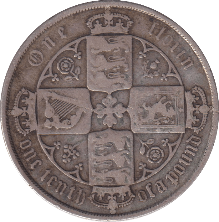 1883 FLORIN ( F ) - FLORIN - Cambridgeshire Coins