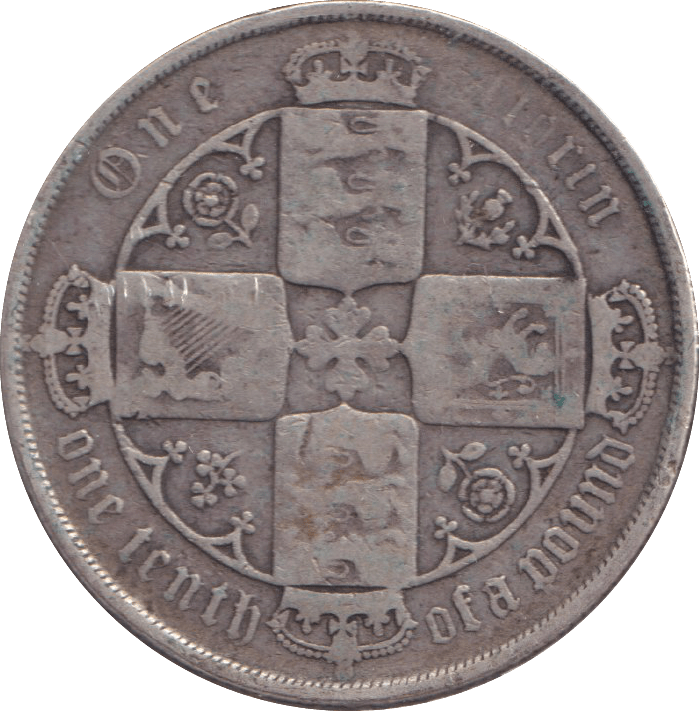 1883 FLORIN ( FINE ) - FLORIN - Cambridgeshire Coins