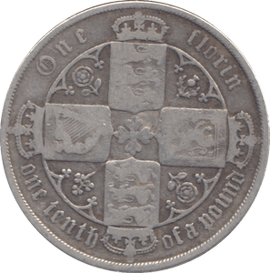 1883 FLORIN ( FINE ) - FLORIN - Cambridgeshire Coins
