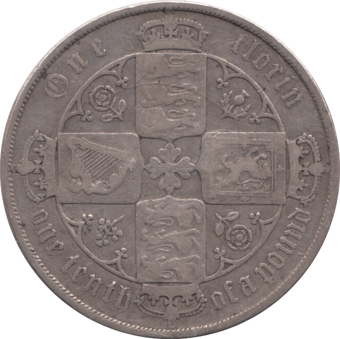 1883 FLORIN ( GF ) - FLORIN - Cambridgeshire Coins