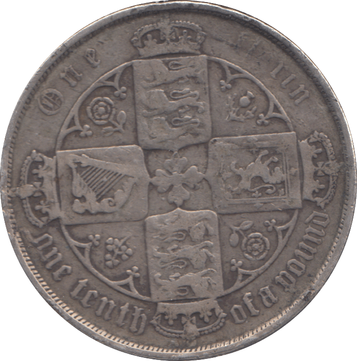 1883 FLORIN ( GF ) - FLORIN - Cambridgeshire Coins