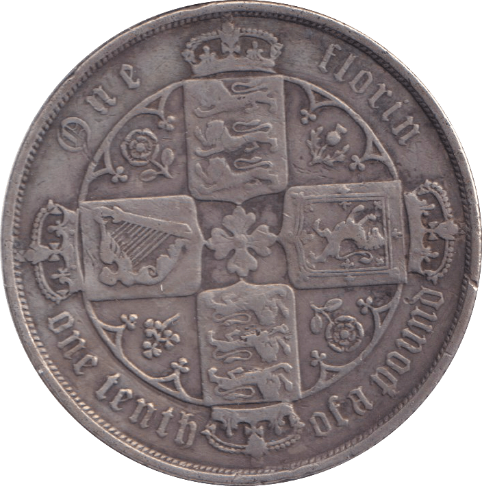 1883 FLORIN ( GF ) - FLORIN - Cambridgeshire Coins