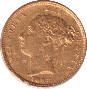 1883 GOLD HALF SOVEREIGN ( GVF ) - HALF SOVEREIGN - Cambridgeshire Coins