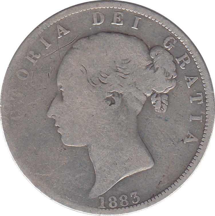 1883 HALF CROWN ( F ) - WORLD COINS - Cambridgeshire Coins