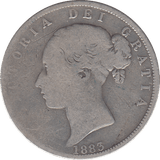 1883 HALF CROWN ( F ) - WORLD COINS - Cambridgeshire Coins