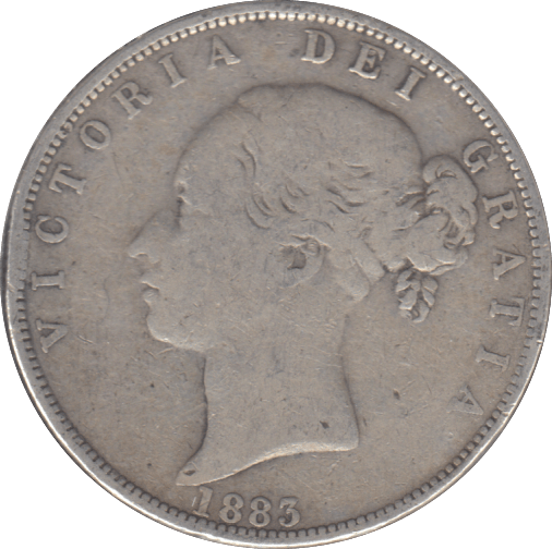 1883 HALF CROWN ( FAIR ) - HALFCROWN - Cambridgeshire Coins